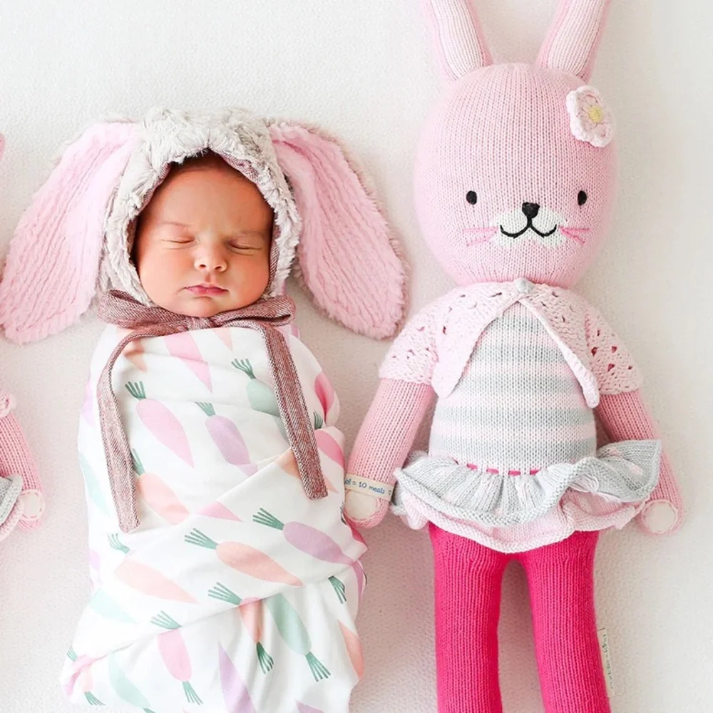 Cuddle + Kind 20” Large Chloe the Bunny Knitted Plush - Picture 10 of 10